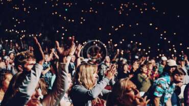 Magical hours infront of the stage